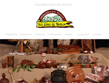 Tablet Screenshot of embutidosantacruz.com